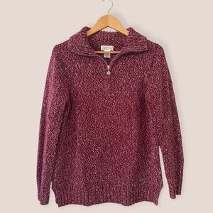 NORTHERN Reflections Quarter Zip Marled Knit Sweater
